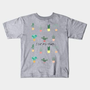 I Wet My Plants Kids T-Shirt